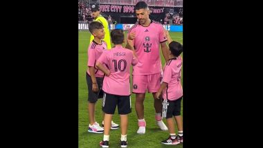 Lionel Messi's Sons Have Fun With 'Uncle' Luis Suarez After Inter Miami vs Orlando City MLS 2024 Match, Video Goes Viral!